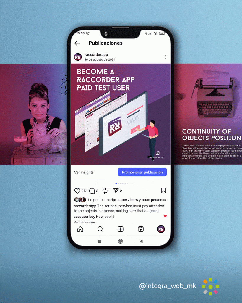 Redes Sociales Raccorder App